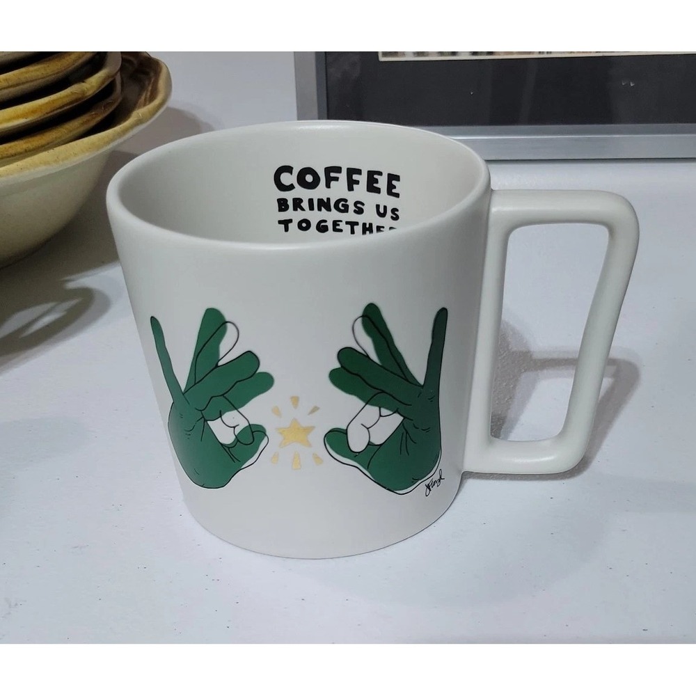 Starbucks 2019 Mug Coffee Brings Us Together 12 ounce